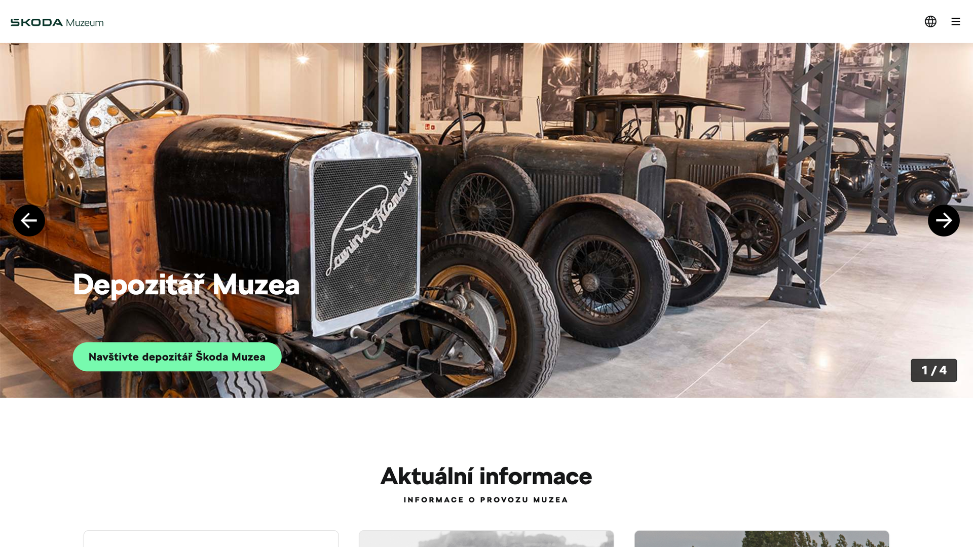 Web ŠKODA Muzeum